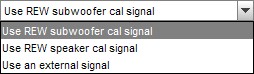 Choose SPL Cal Signal