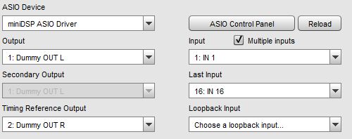 Multi channel input selection