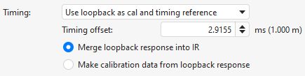 Use loopback as cal and timing reference